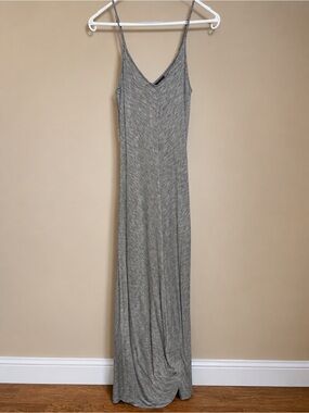 Mossimo Supply Co. Heather Grey Maxi Slip Dress